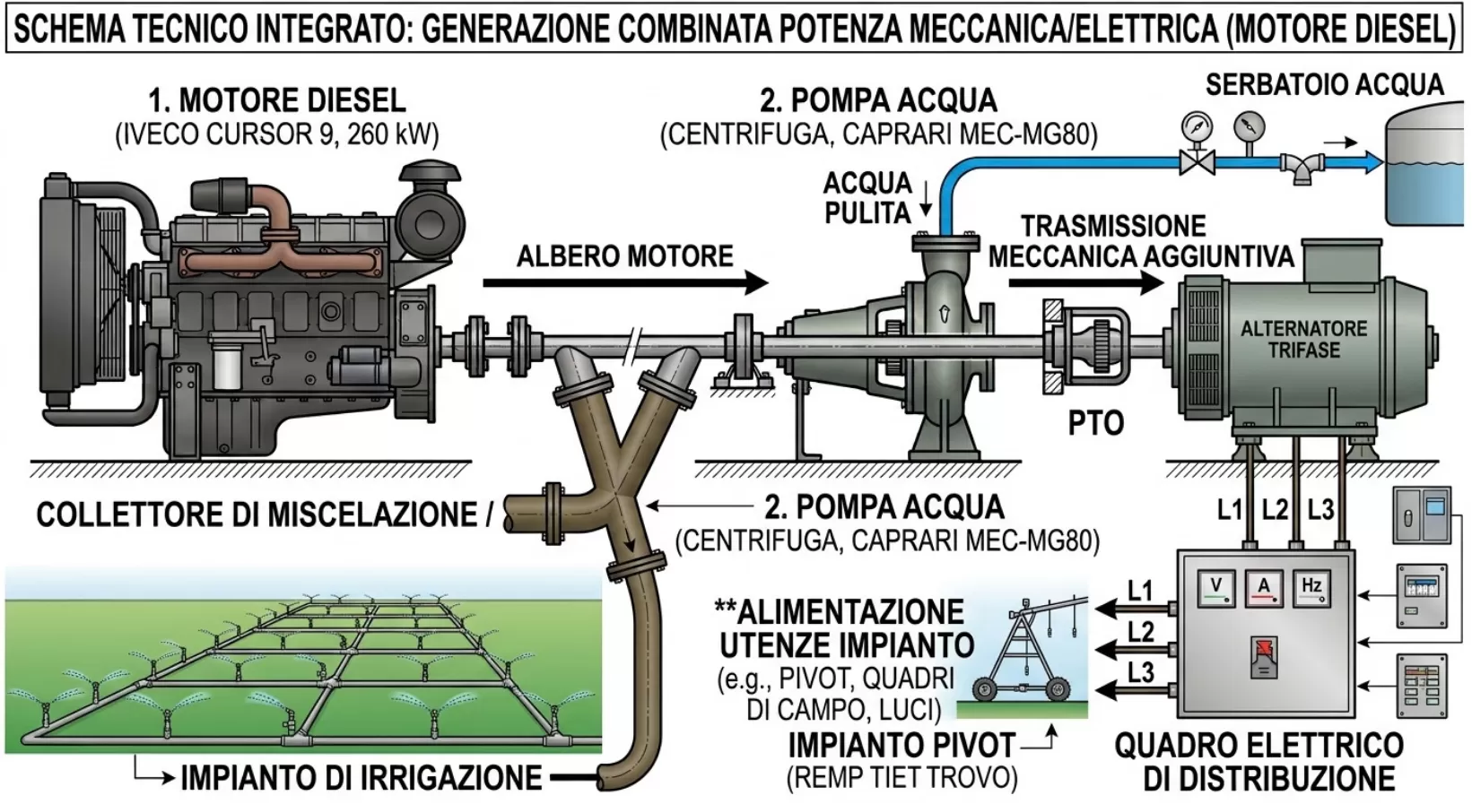 Pompa Acqua e Alternatore 