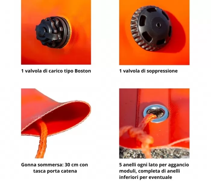 Barriere galleggianti antinquinamento 